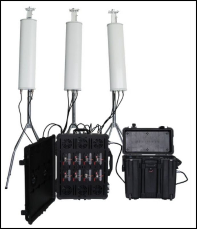 Dispositivo di interferenza per cellulari 800W RCIED Pelican Disruptor per la polizia militare