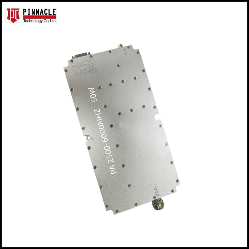Modulo di amplificatore ad alta potenza da 50 W a 8 ‰ 10 GHz Amplificatore di potenza RF ad alta efficienza per applicazioni a banda X