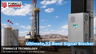 Blocco telefonico GPS WiFi 5G con interruttore DIP di controllo della banda indipendente dell'emittente di disturbo del segnale portatile da 32 W a 32 canali